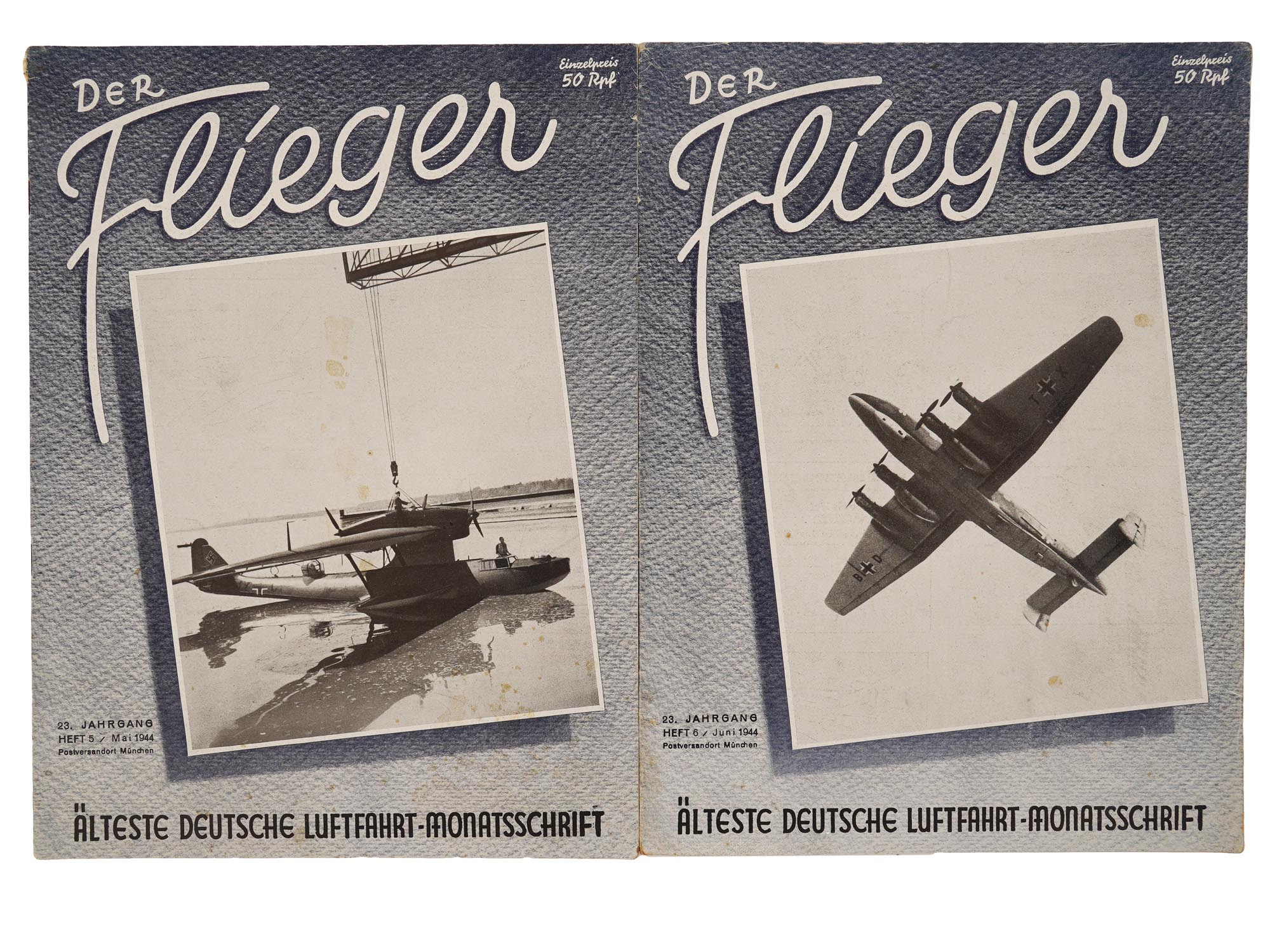 NAZI GERMAN DER FLIEGER AVIATION MAGAZINE ISSUES PIC-1